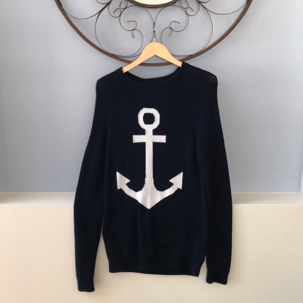 H&M knitted nautical SIZE S - xtra long sleeve